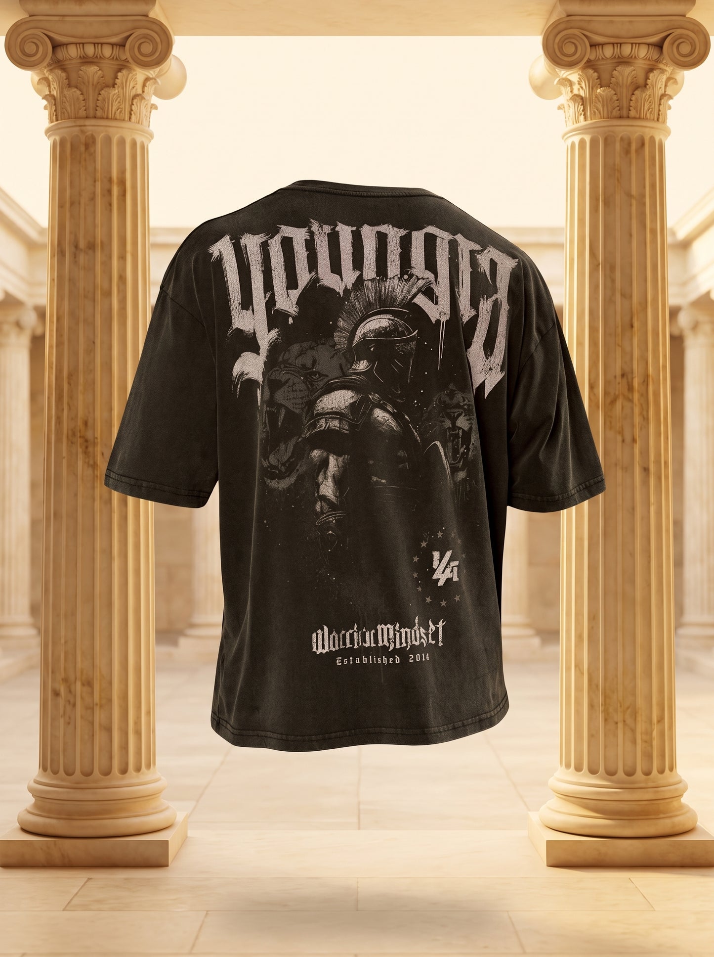 4135 - YLA x Axel - Spartan Tees Black/Grey