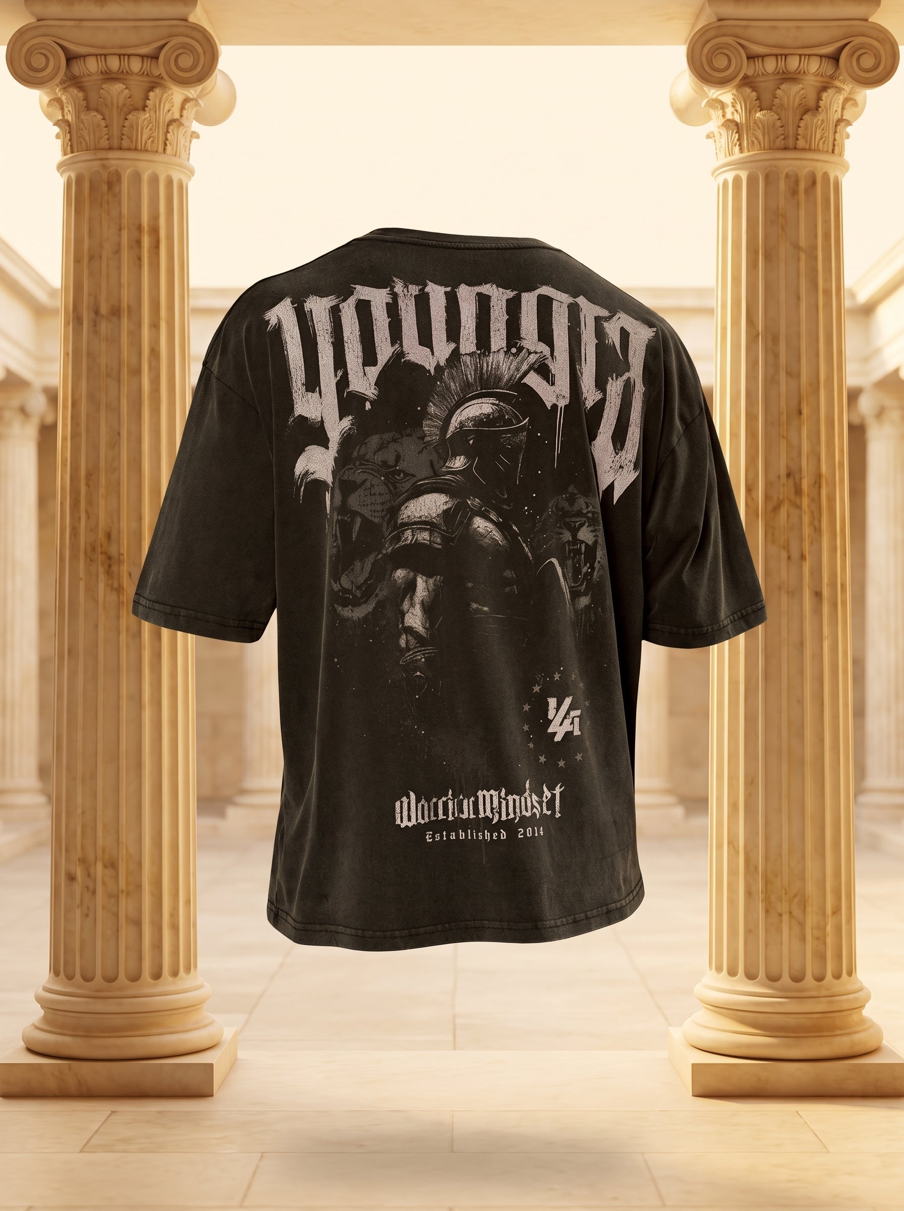4135 - YLA x Axel - Spartan Tees Black/Grey