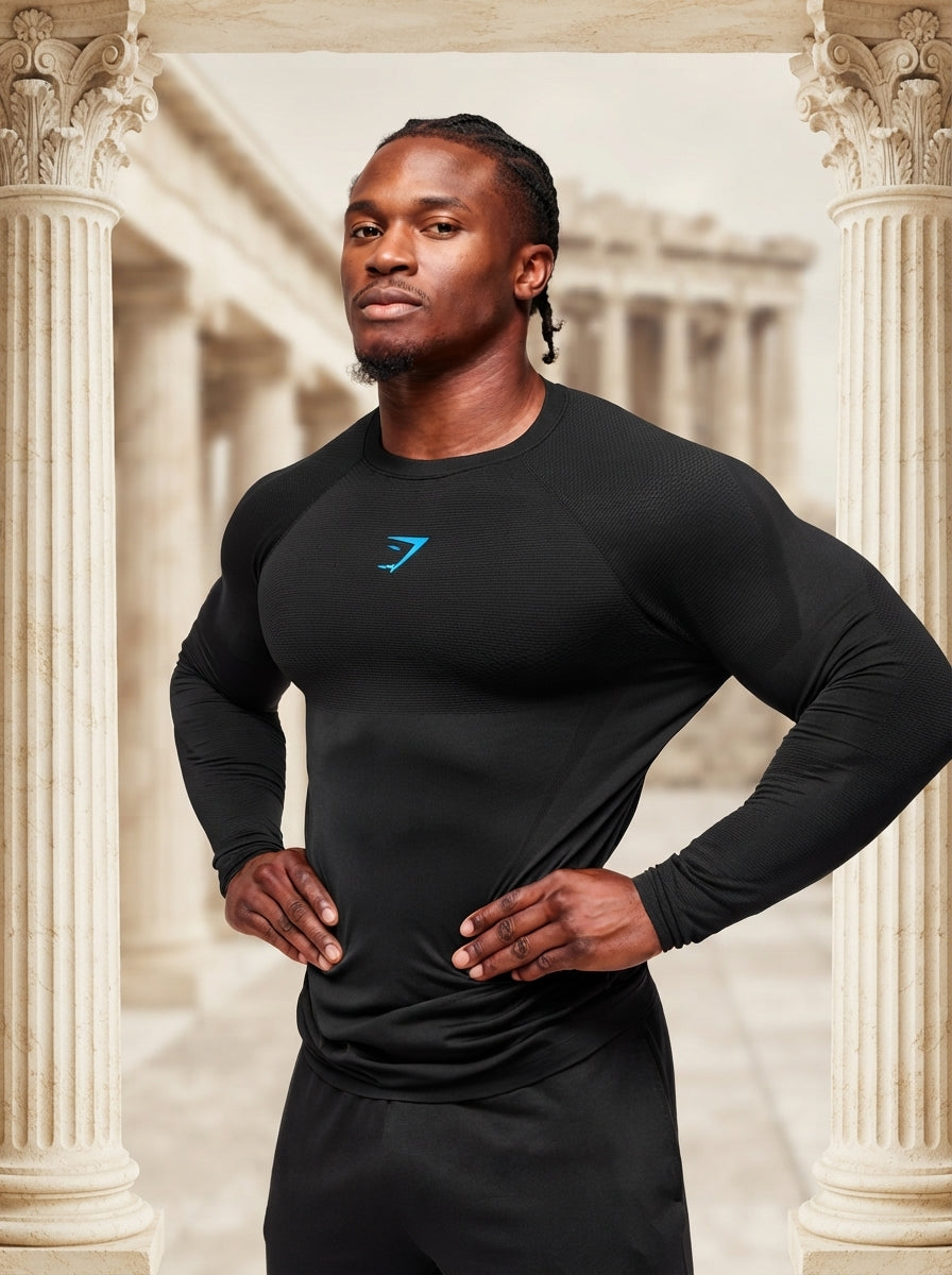 Onyx 5.0 Seamless Long Sleeve T-Shirt Black/Onyx Grey