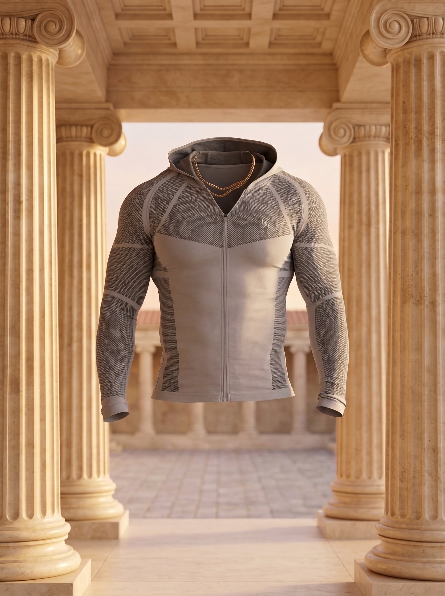8061 - Apex Compression Zip-Ups Grey