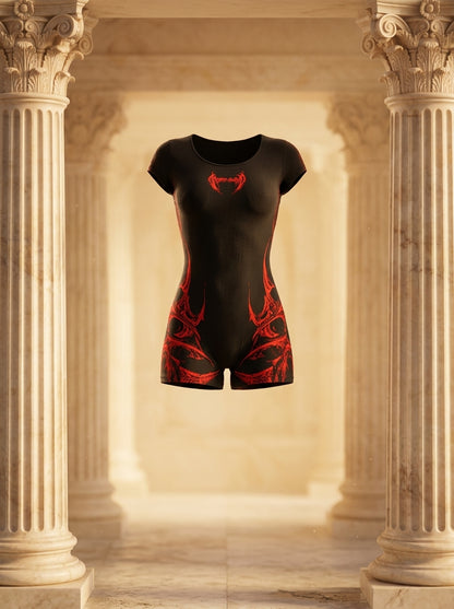 Womens Void Tech™ Revenant Open Back Bodysuit [NIGHTMARE] - WOMEN'S