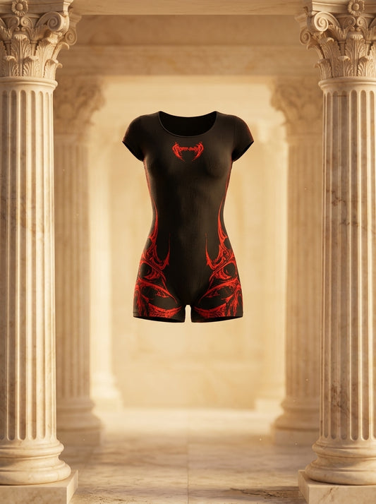 Womens Void Tech™ Revenant Open Back Bodysuit [NIGHTMARE] - WOMEN'S
