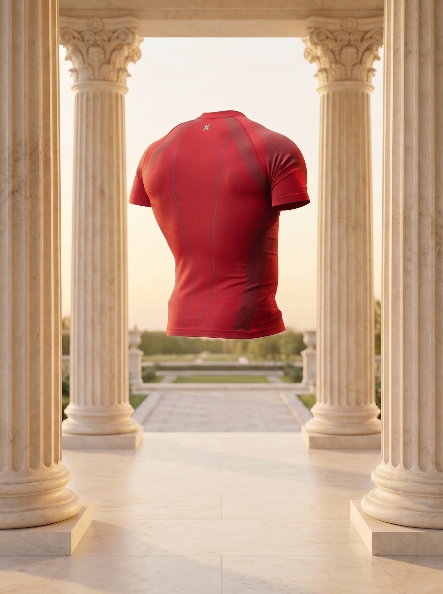 4294 - Apex Compression Tees Red