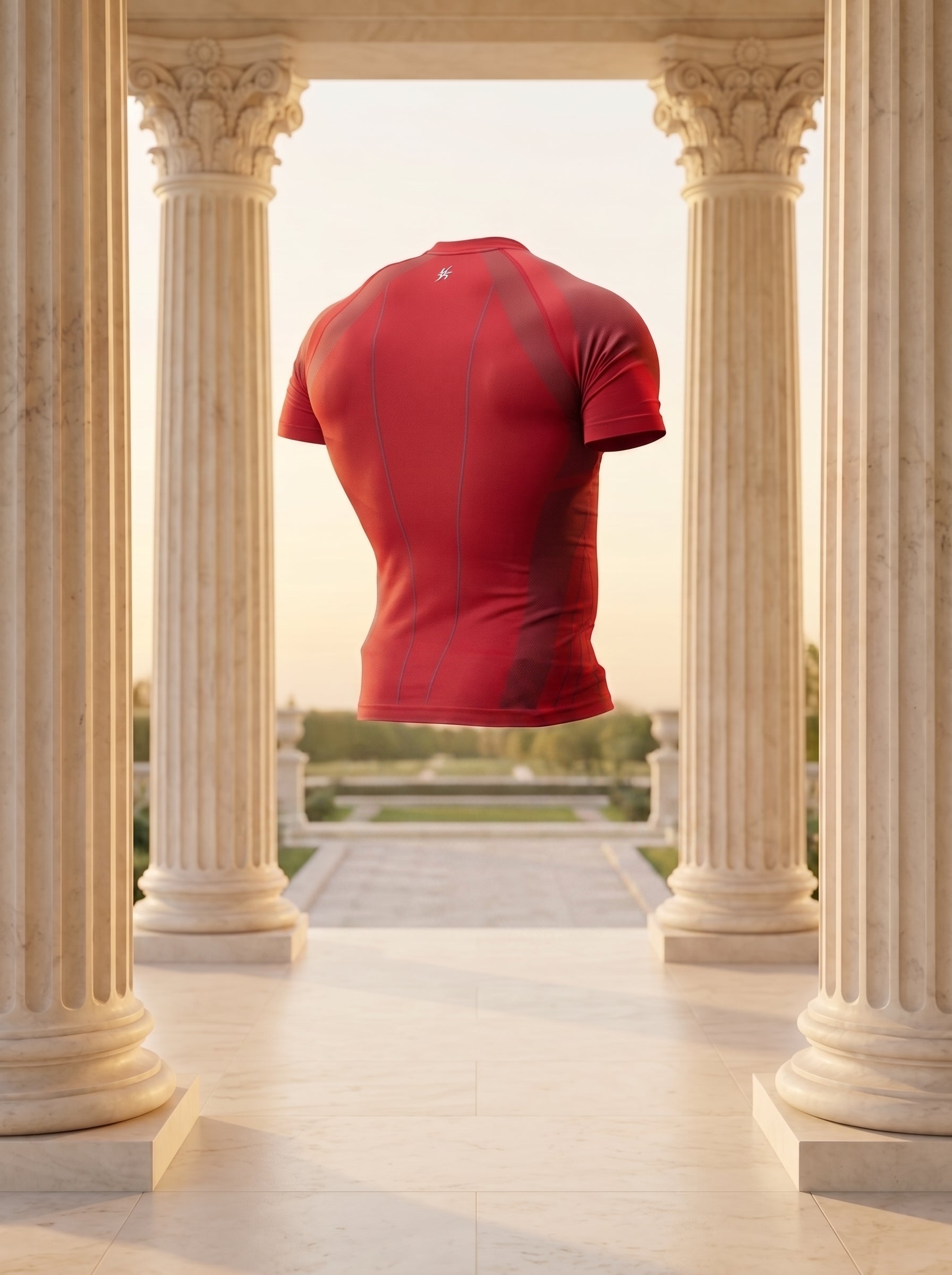 4294 - Apex Compression Tees Red