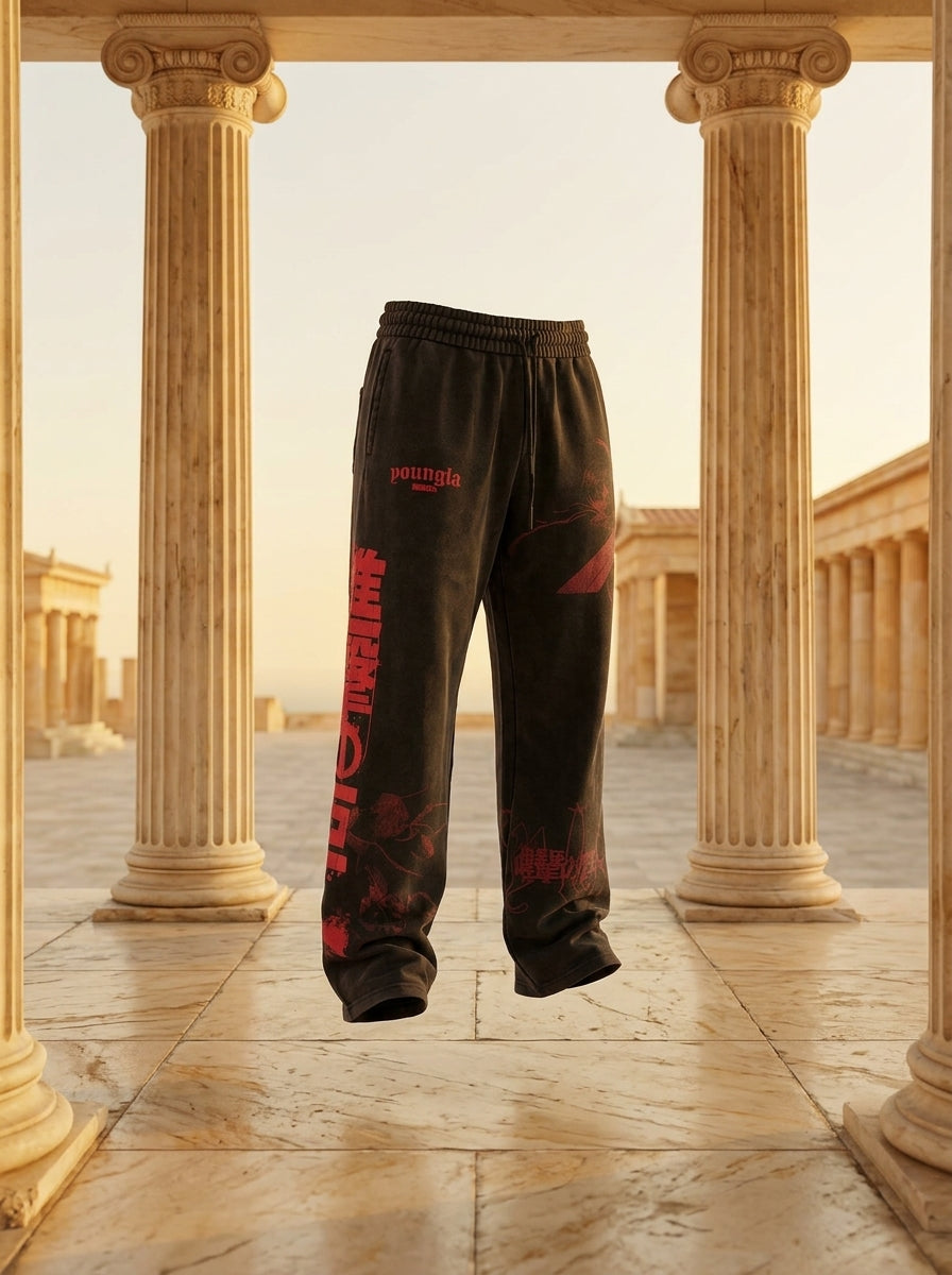 2128 - AOT© x YLA Baggy Joggers The Hunters