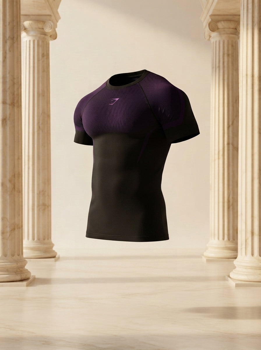 Onyx 5.0 Seamless T-Shirt Black/Athletic Purple