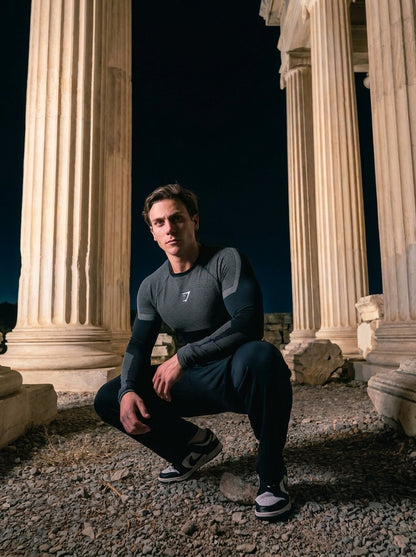 Onyx 5.0 Seamless Long Sleeve T-Shirt Black/Light Grey