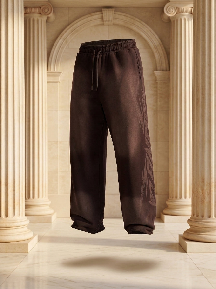 2144- Shadow Sweats Brown Wash