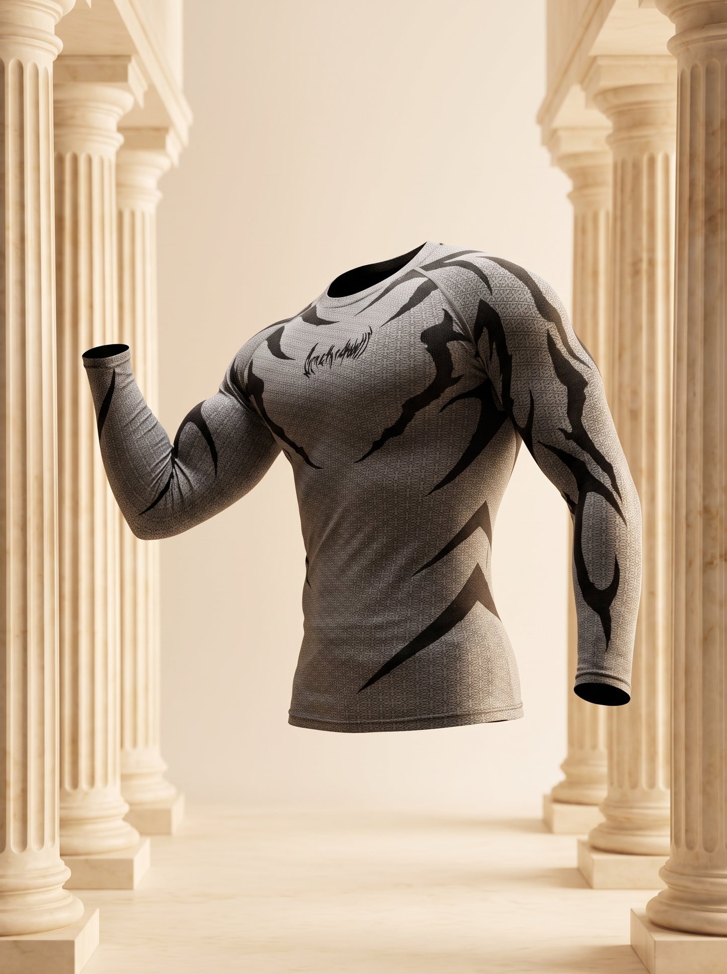 Doom Tech™ Armored Longsleeve Compression [DIVINE WHITE]