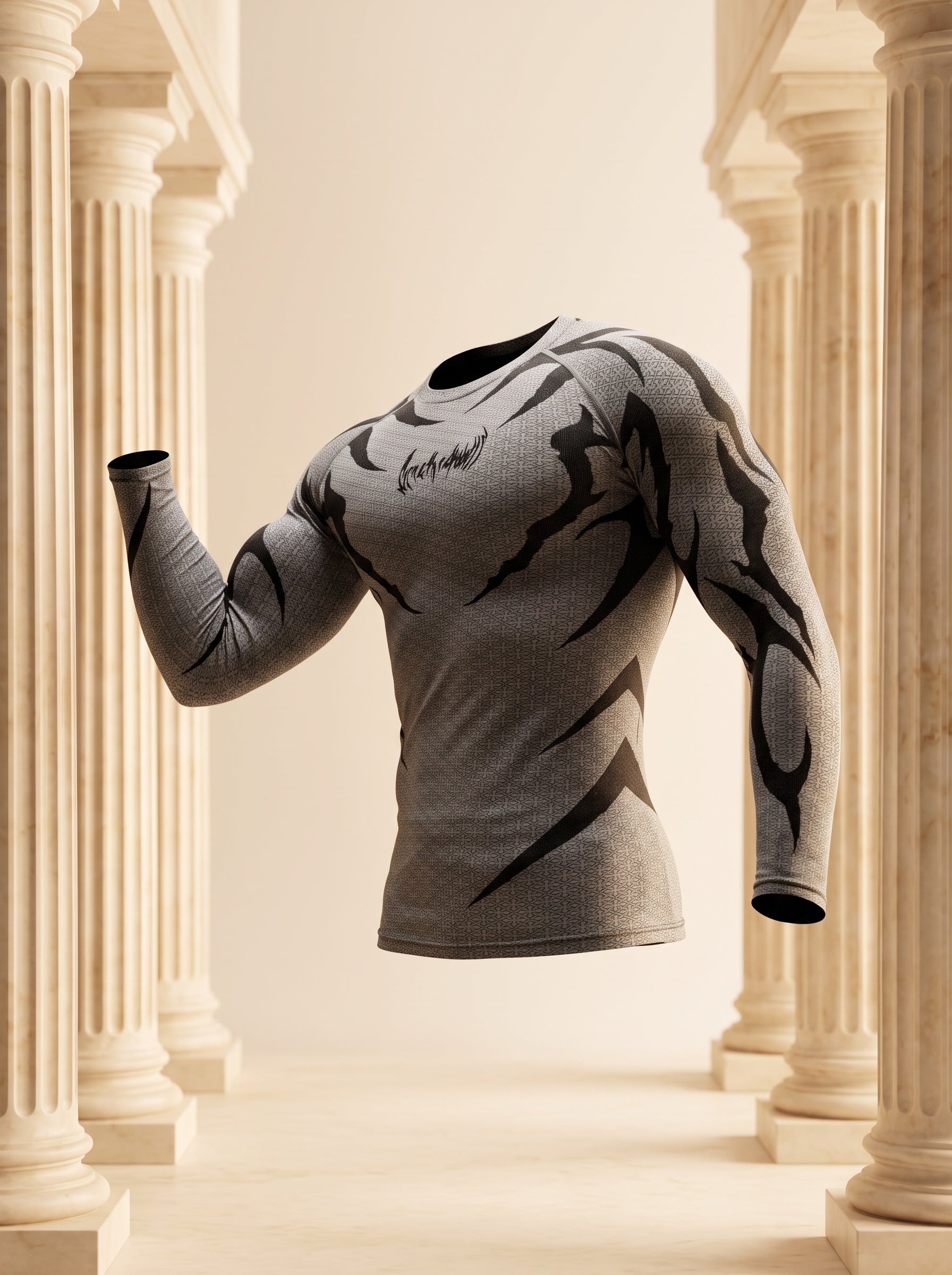 Doom Tech™ Armored Longsleeve Compression [DIVINE WHITE]